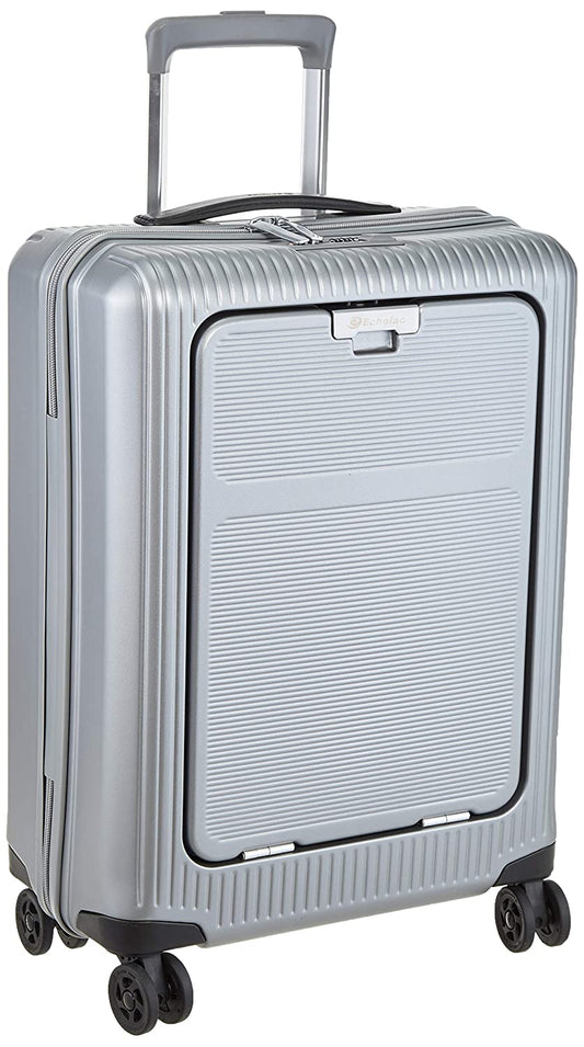 Echolac Knight Medium Silver Hard Sided Cabin Suitcase Trolley 55cm (PC161F) Echolac New