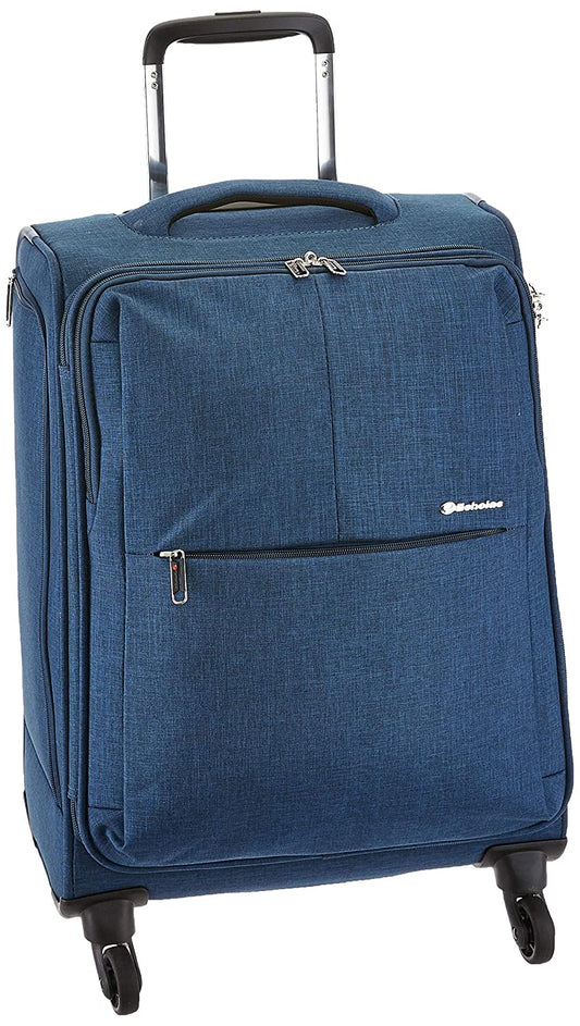 Echolac Gemini Medium Navy Blue Soft Sided Cabin Suitcase Trolley 58cm (CT807) Echolac New