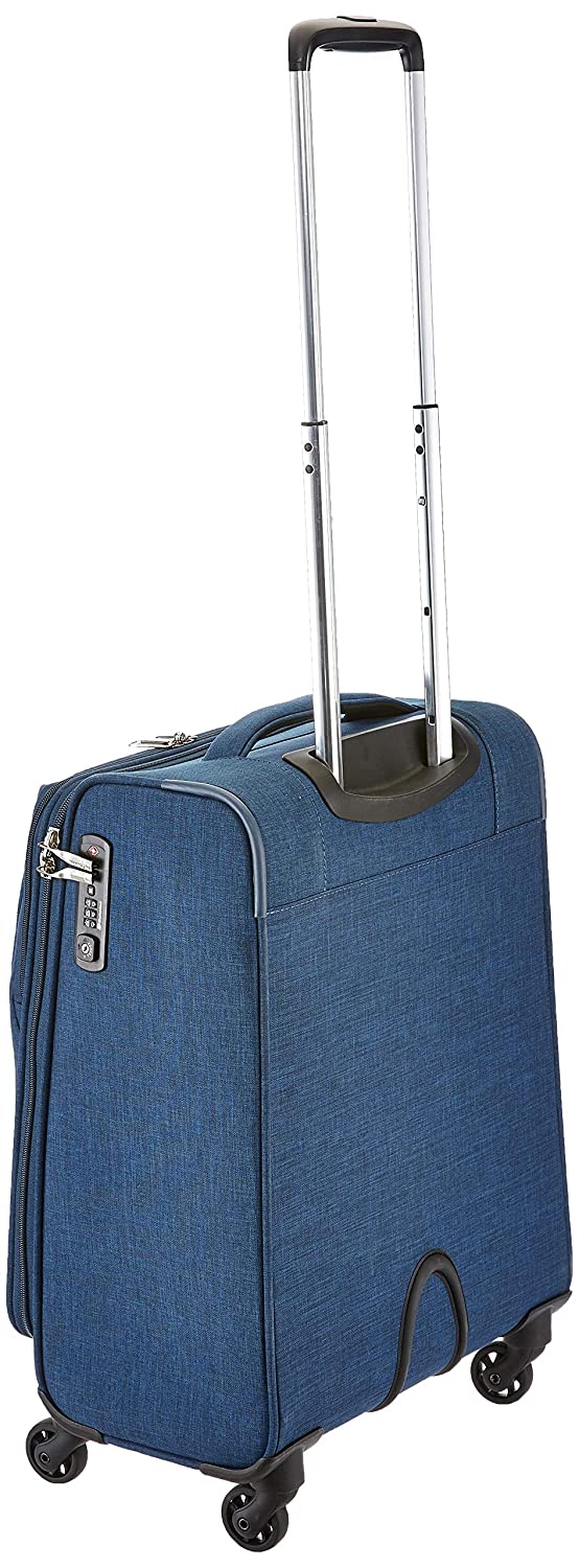 Echolac Gemini Medium Navy Blue Soft Sided Cabin Suitcase Trolley 58cm (CT807) Echolac New