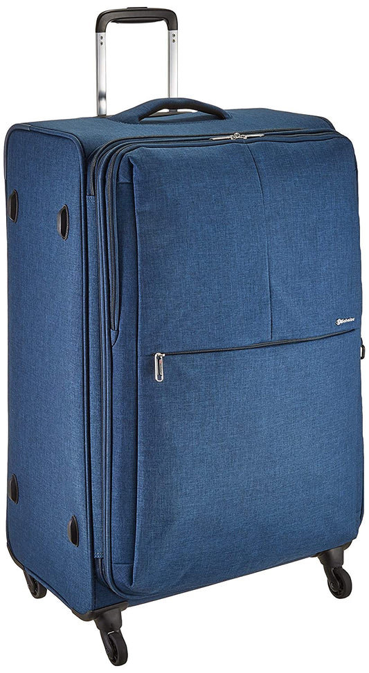 Echolac Gemini X-Large Navy Blue Soft Sided Check-In Suitcase Trolley 78cm (CT807) Echolac New