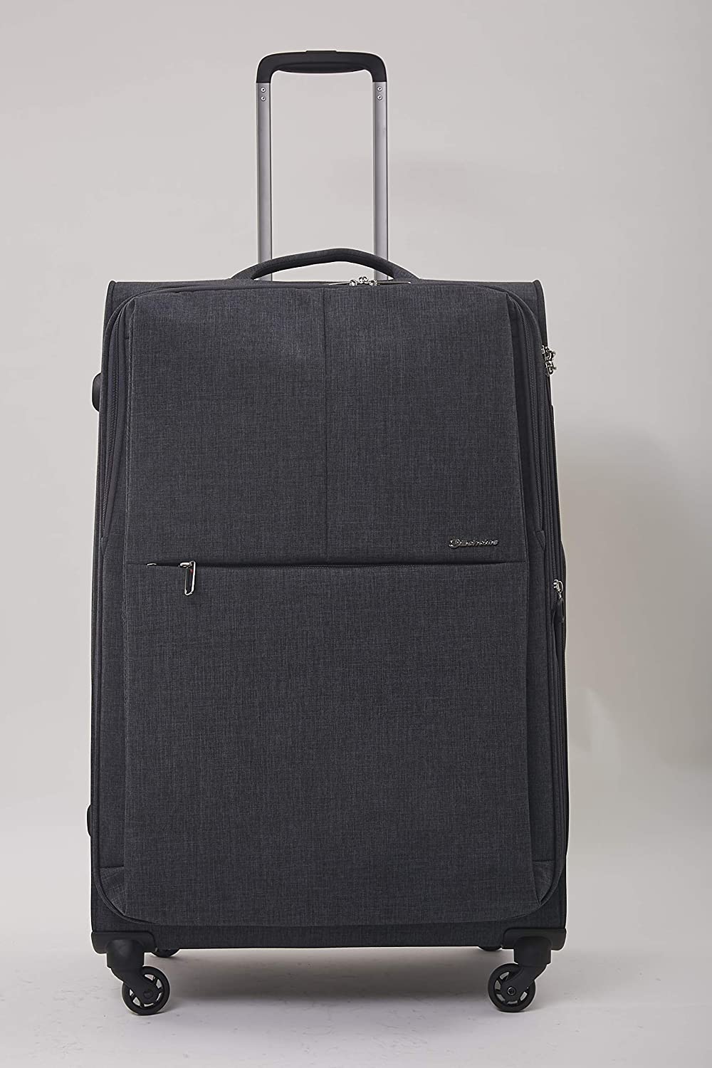 Echolac Gemini Large Dark Grey Soft Sided Check-In Suitcase Trolley 68cm (CT807) Echolac New