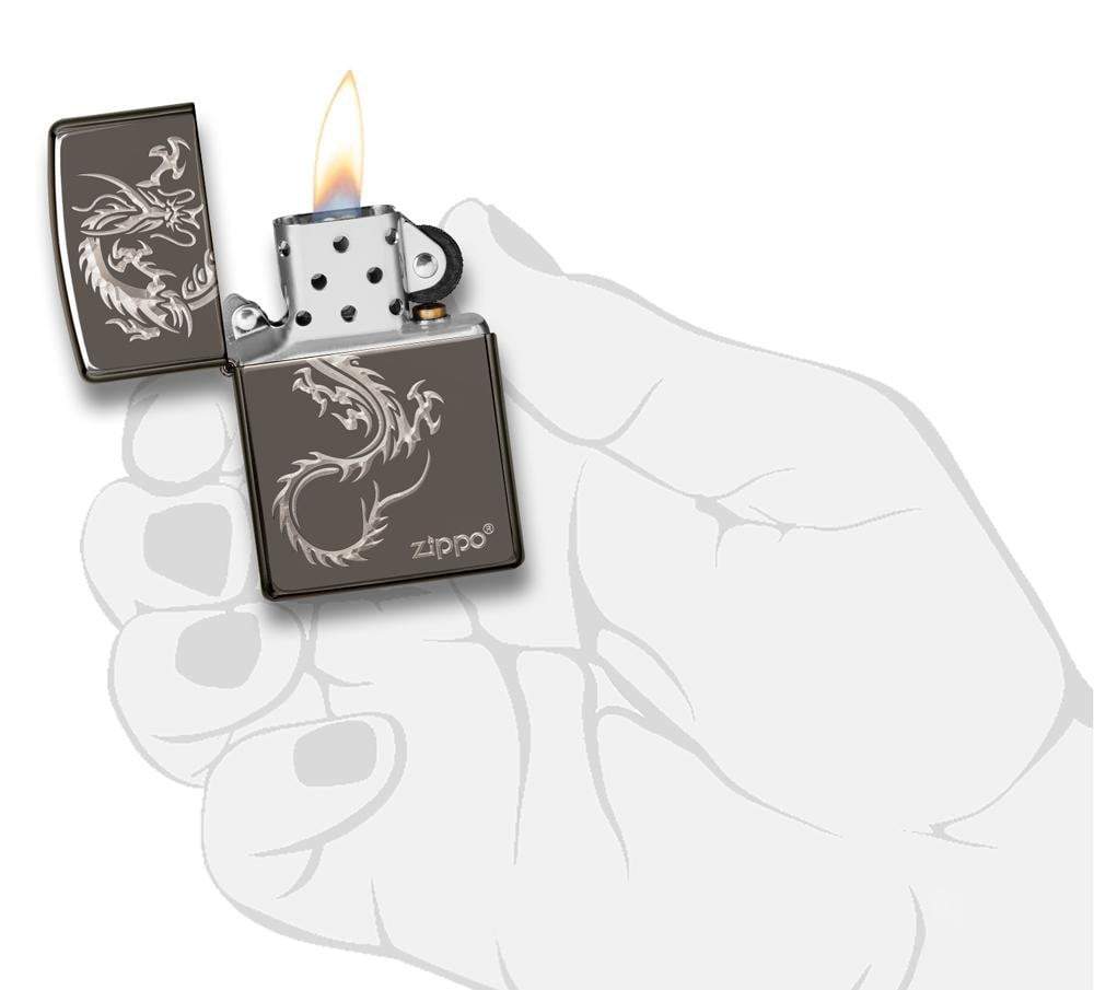 Zippo Chinese Dragon Design Pocket Lighter Zippo