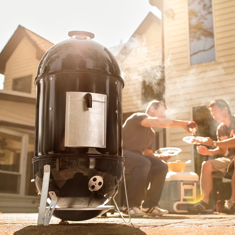 WEBER Charcoal Grill Smokey Mountain Cooker 18'' Black WEBER