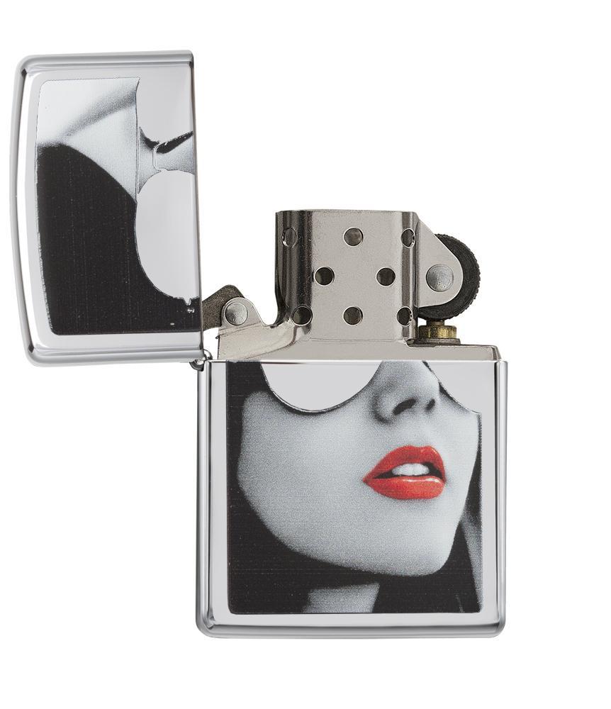 Zippo Sunglasses High Polish Chrome Pocket Lighter Zippo