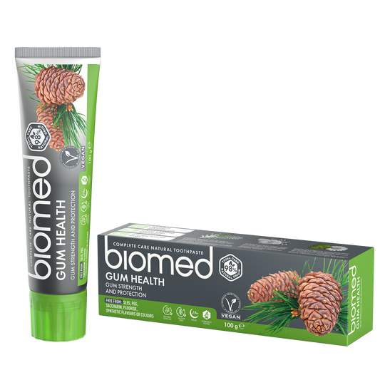 BIOMED GUM HEALTH TOOTHPASTE, FLUORIDE-FREE, GUM STRENGTH AND PROTECTION - 100gm Biomed