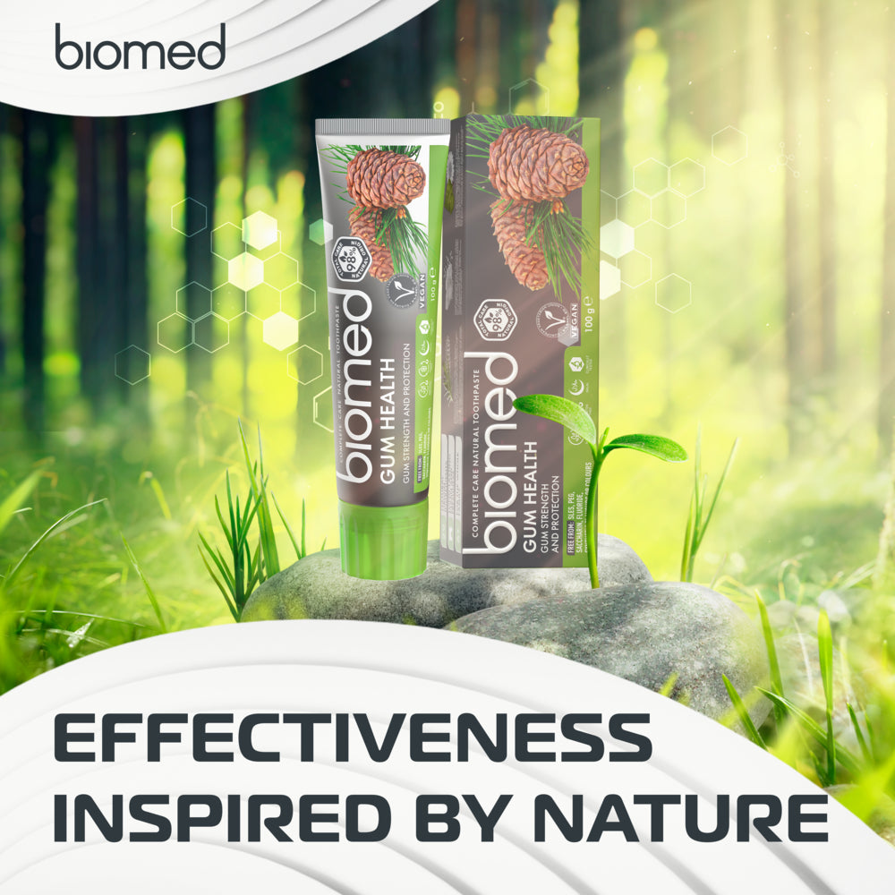 BIOMED GUM HEALTH TOOTHPASTE, FLUORIDE-FREE, GUM STRENGTH AND PROTECTION - 100gm Biomed