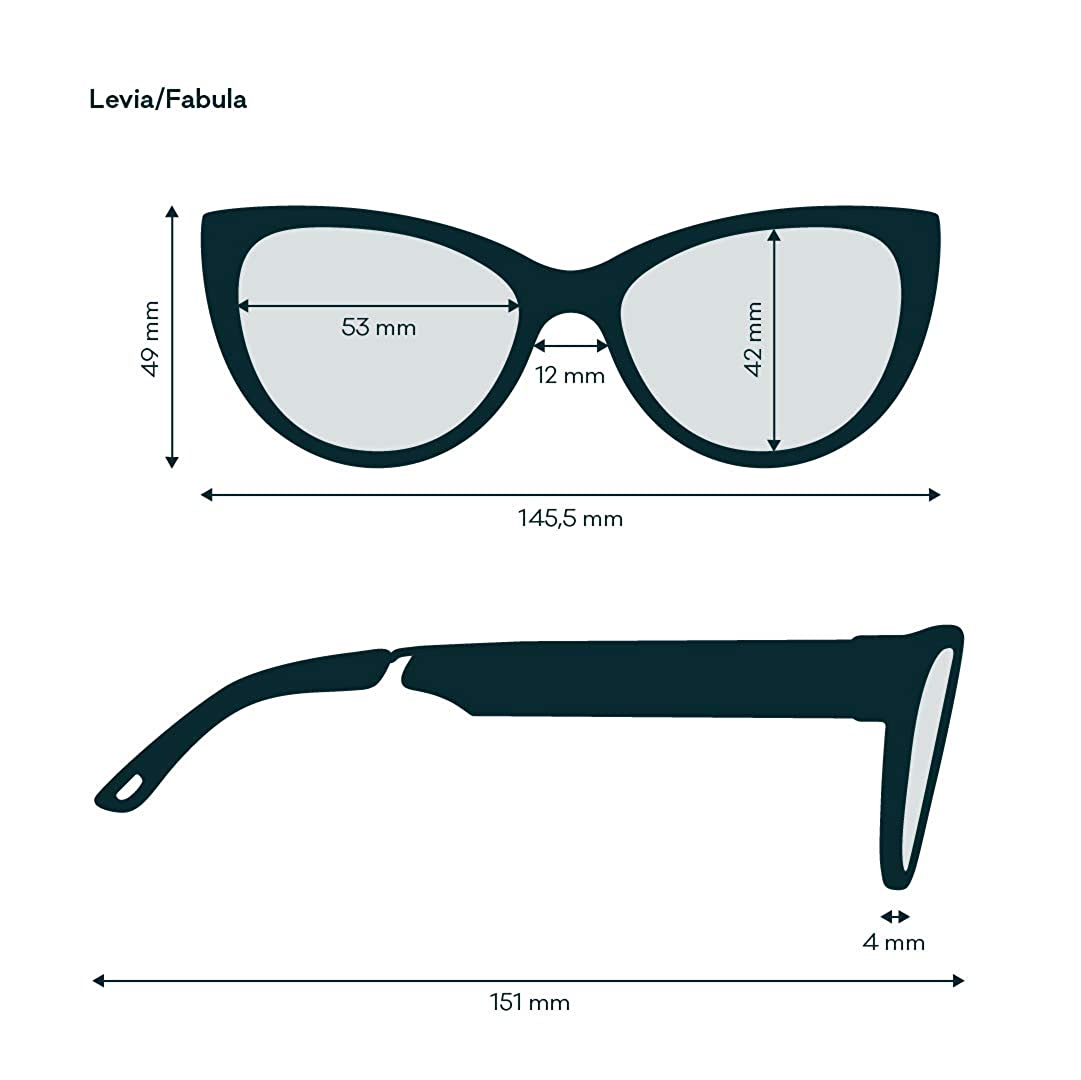 FAUNA Levia Black - Women designer audio blue light filter glasses with speakers FAUNA