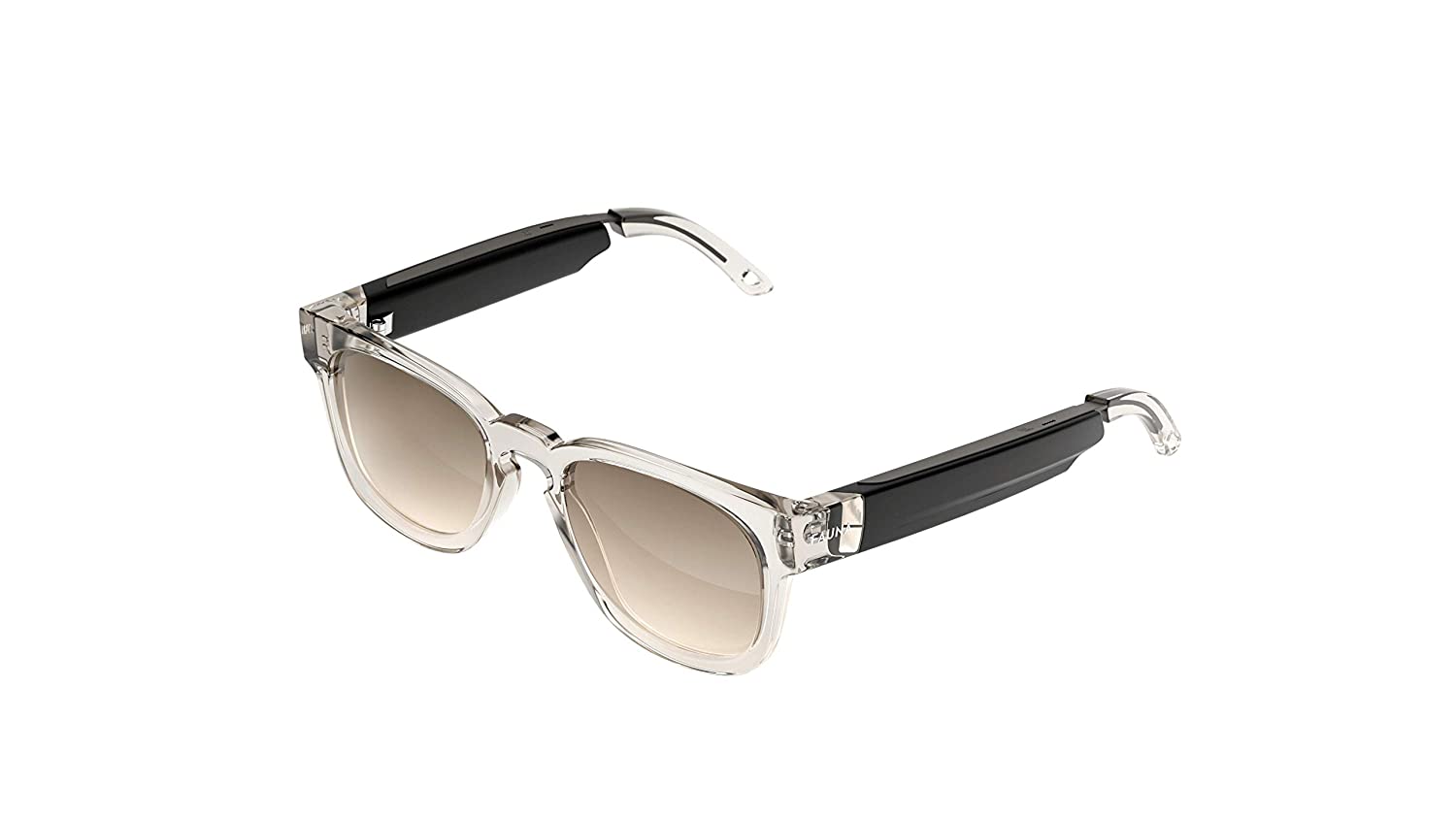 FAUNA Spiro Transparent Brown - unisex designer audio sunglasses with speakers FAUNA