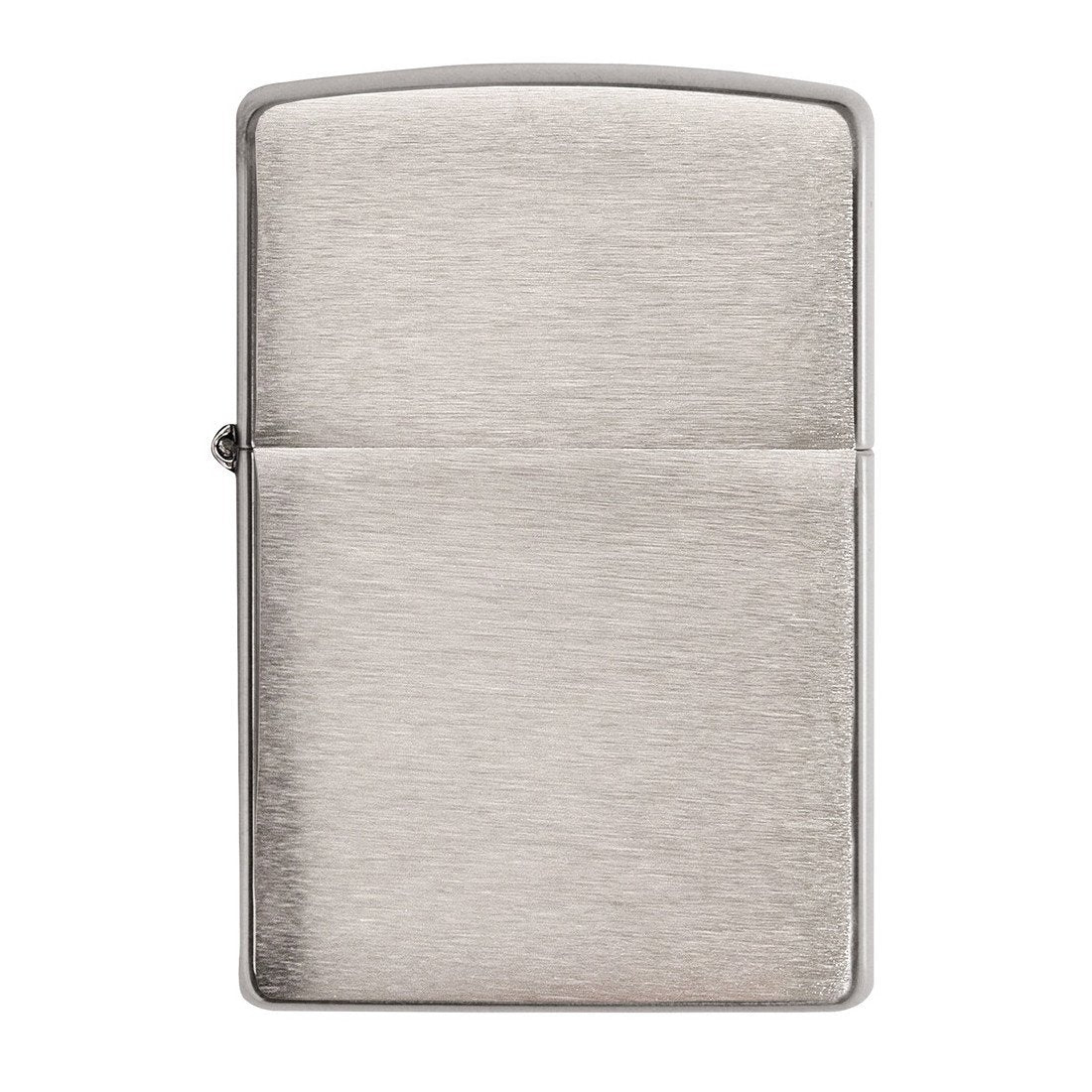 Front view of Armor?« Brushed Chrome Windproof Lighter