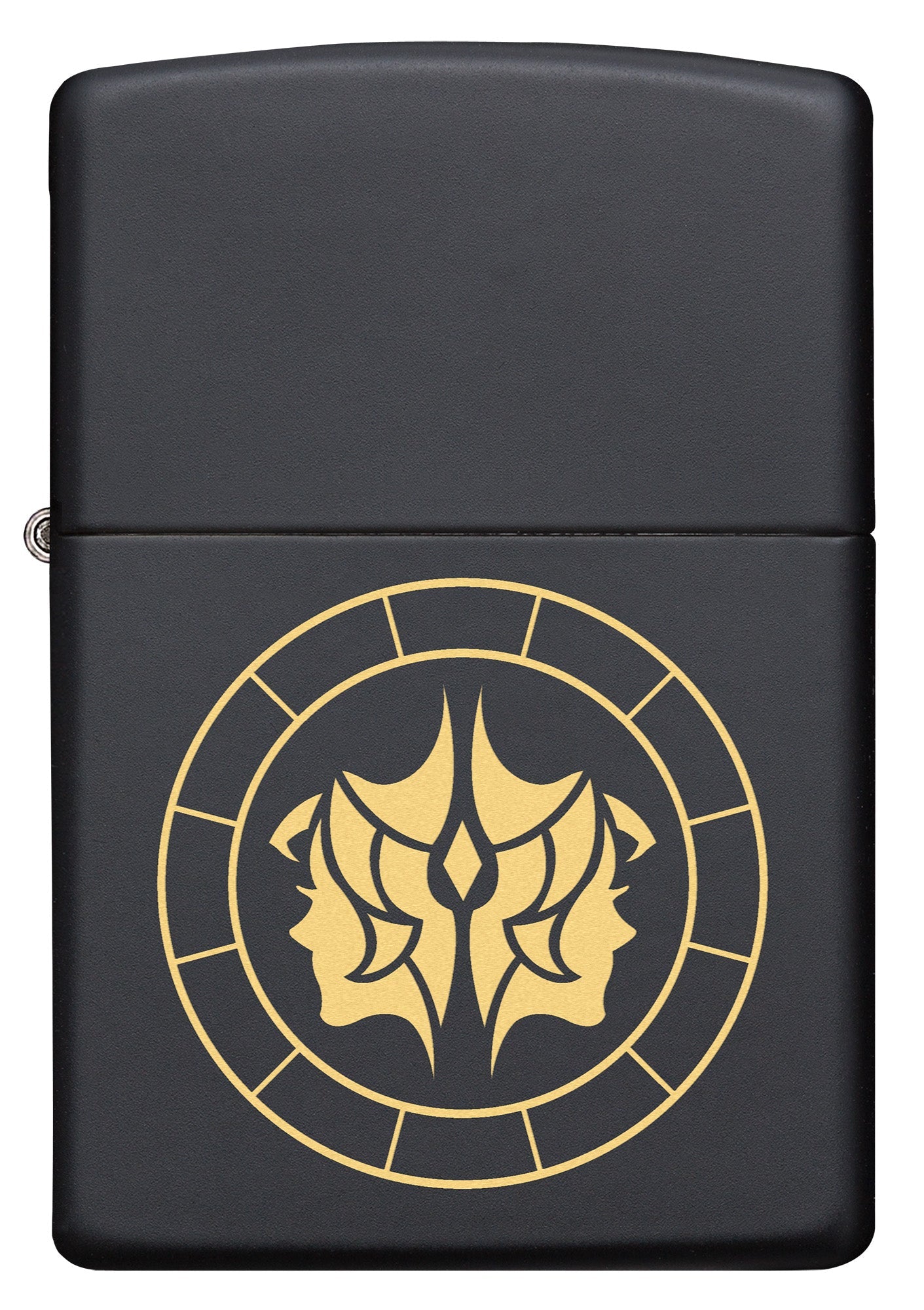 Zippo Gemini Zodiac Sign Black Matte Pocket Lighter Zippo