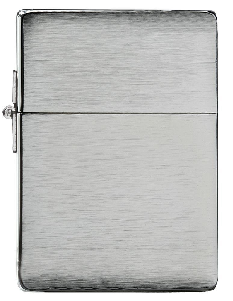 Zippo 1935 Replica Brushed Chrome without Slashes Pocket Lighter Zippo