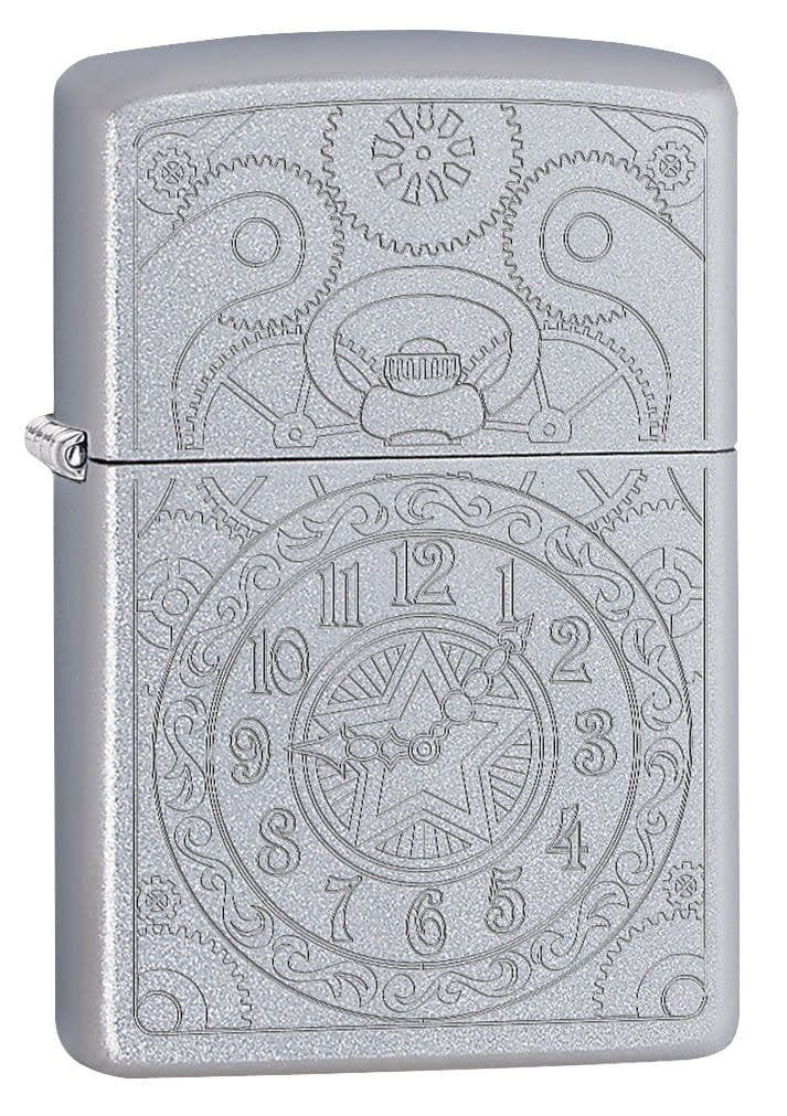 Front shot of Clock Gadget Design standing at a 3/4 angle.