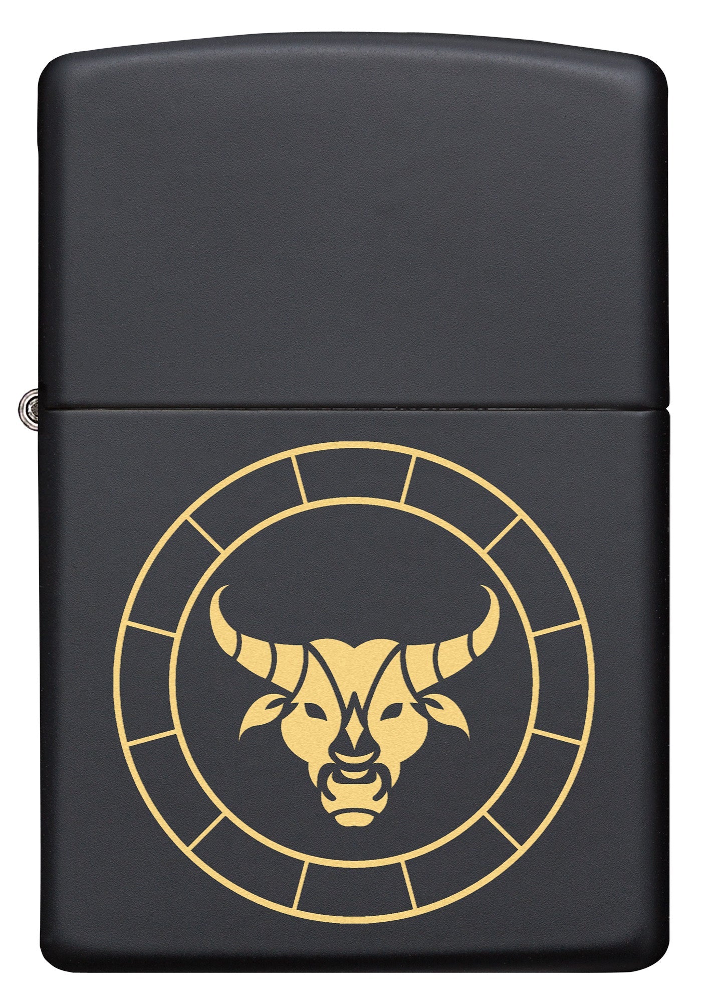 Zippo Taurus Zodiac Sign Black Matte Pocket Lighter Zippo