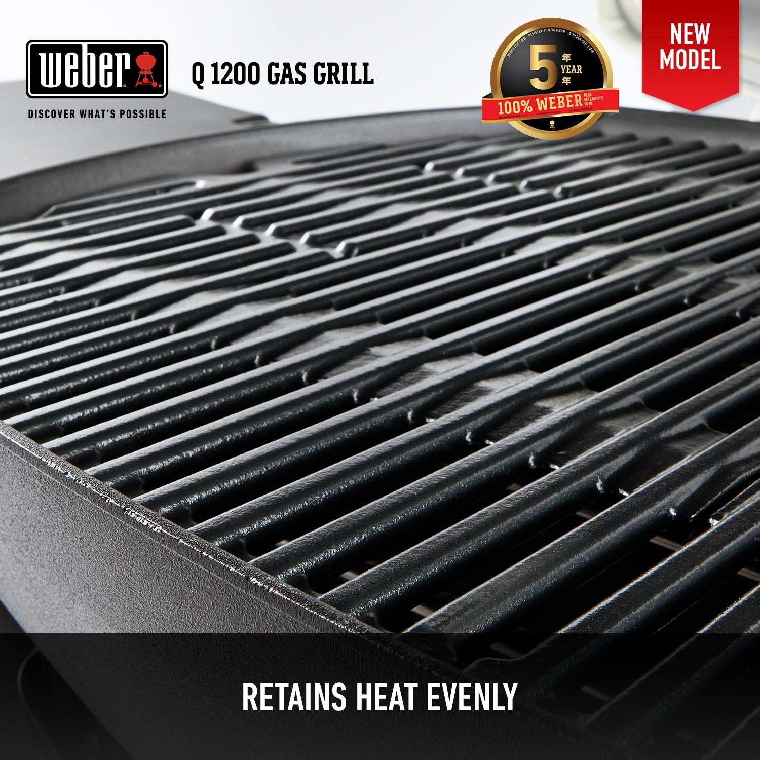 Weber - Q - Gas Grill Q 1200 Black WEBER