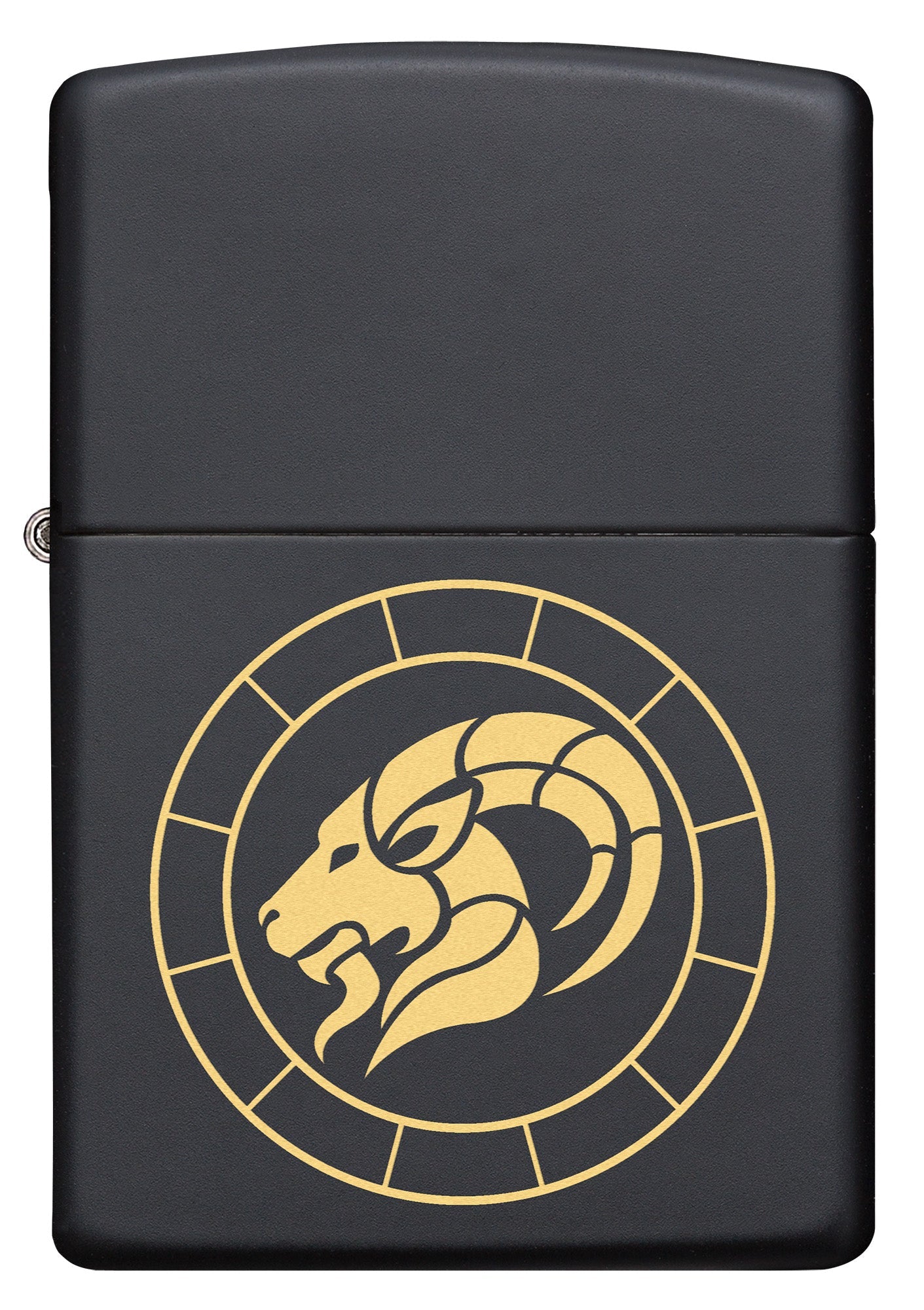 Zippo Capricorn Zodiac Sign Black Matte Pocket Lighter Zippo